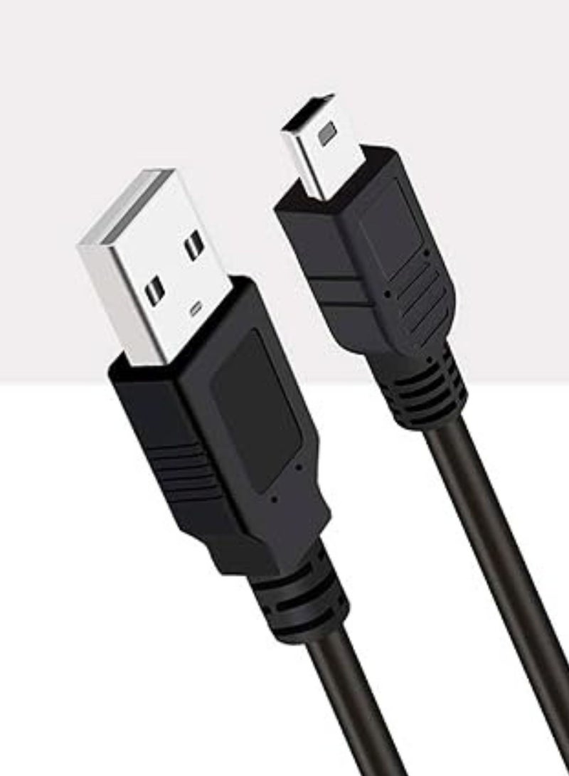 Haysenser USB 2.0-AM To Mini 5Pin Cable With Fast Charging Cable 480Mbps Transfer Speed 1.8M - Image 2